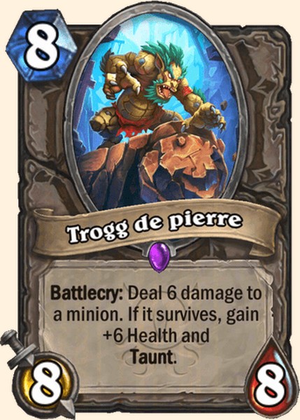 Trogg de pierre carte Hearhstone