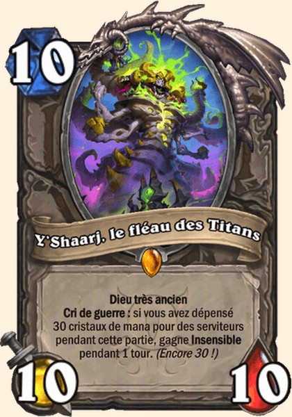 Y’Shaarj, le fléau des Titans carte Hearhstone