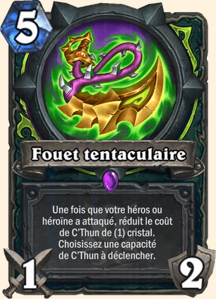 Fouet tentaculaire carte Hearhstone