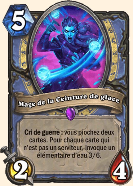 Mage de la Ceinture de glace carte Hearhstone
