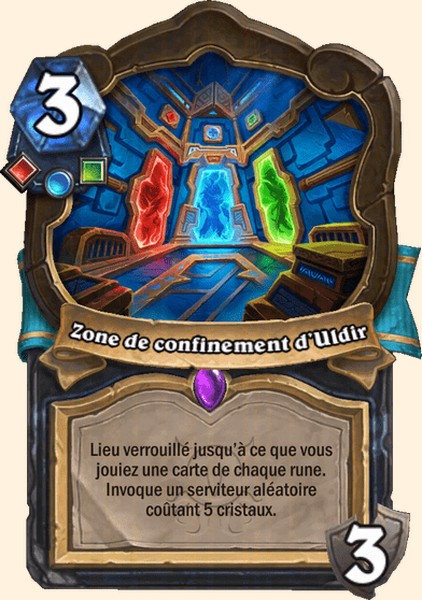 Zone de confinement d’Uldir carte Hearhstone