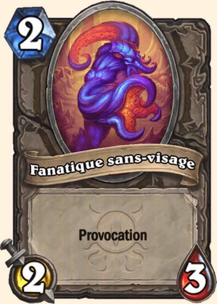 Fanatique sans-visage carte Hearhstone