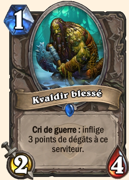 Injured Kvaldir carte Hearhstone