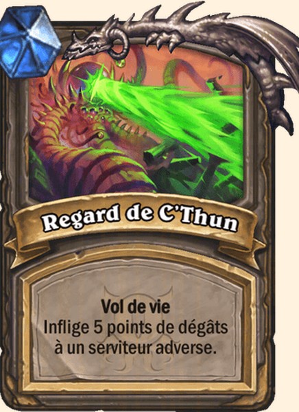 Regard de C’Thun carte Hearhstone