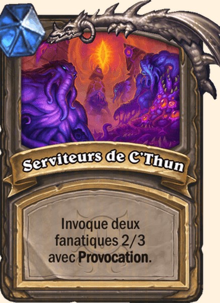 Serviteurs de C’Thun carte Hearhstone