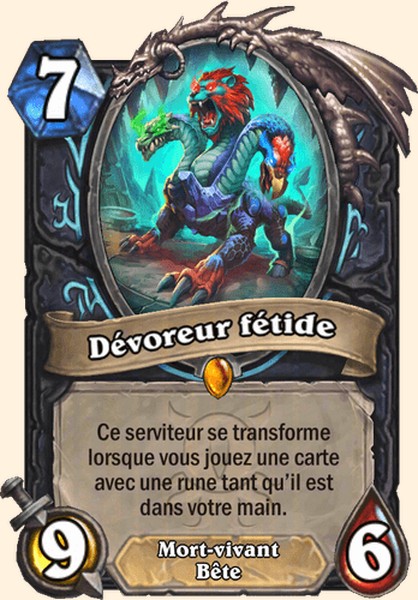 Dévoreur fétide carte Hearhstone