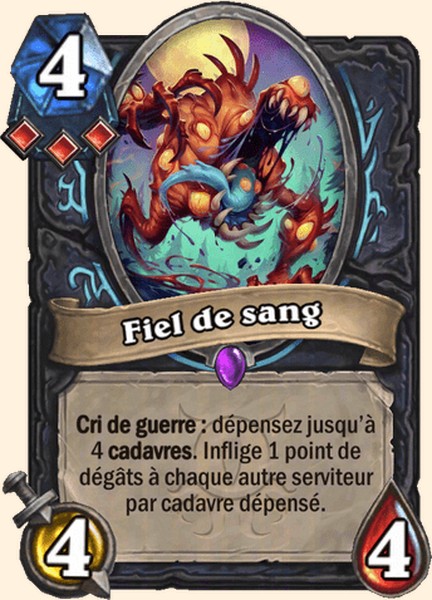 Fiel de sang carte Hearhstone