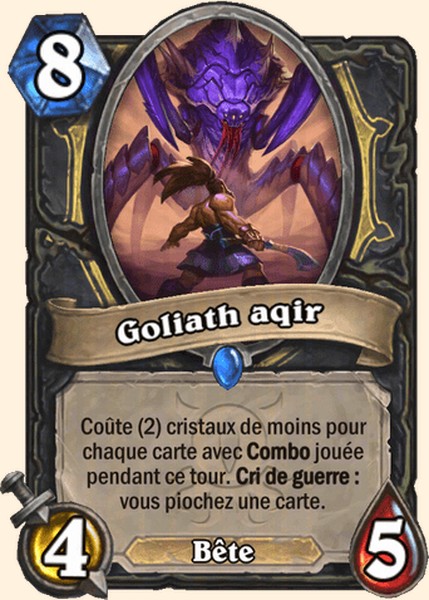 Goliath aqir carte Hearhstone