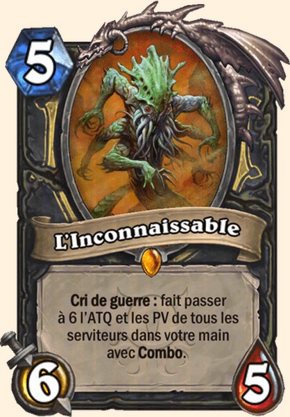 L’Inconnaissable carte Hearhstone