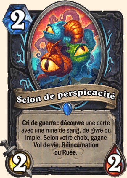 Scion de perspicacité carte Hearhstone