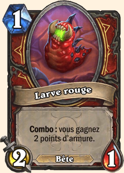 Larve rouge carte Hearhstone