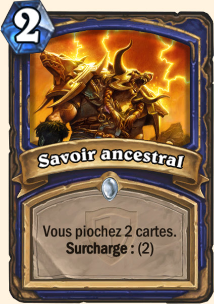 Ancestral Knowledge carte Hearhstone