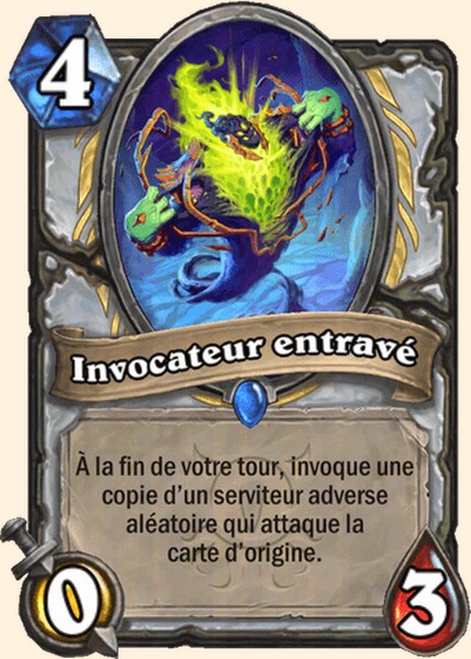 Invocateur entravé carte Hearhstone