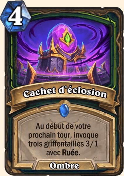 Cachet d’éclosion carte Hearhstone