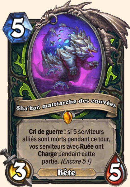 Sha’kar, matriarche des couvées carte Hearhstone