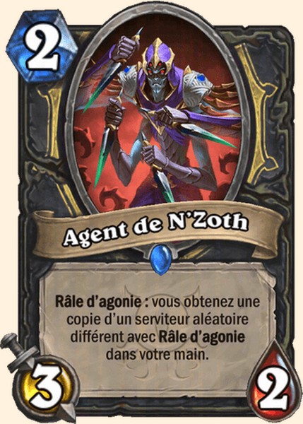 Agent de N’Zoth carte Hearhstone