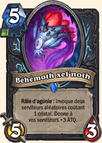Béhémoth xel’noth carte Hearhstone