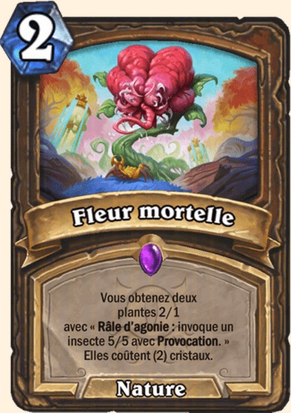 Fleur mortelle carte Hearhstone