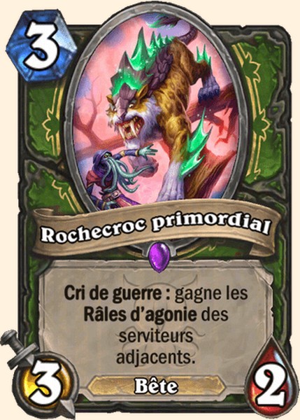 Rochecroc primordial carte Hearhstone