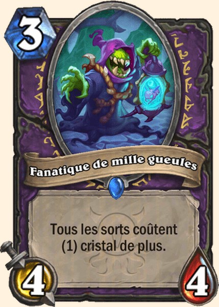 Fanatique de mille gueules carte Hearhstone