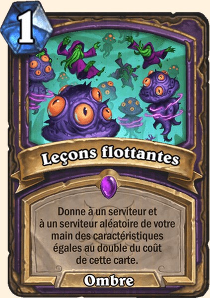 Leçons flottantes carte Hearhstone