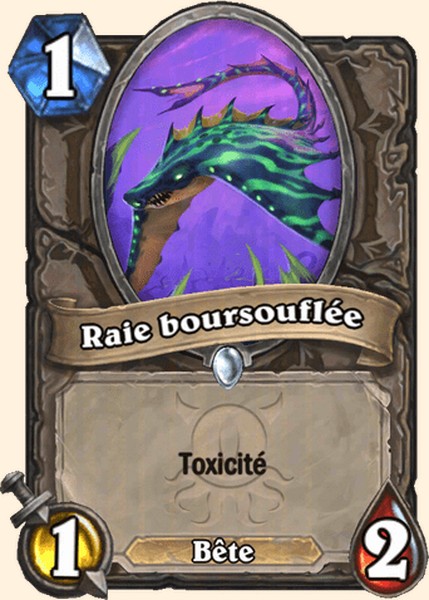 Raie boursouflée carte Hearhstone