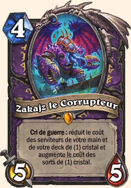 Zakajz le Corrupteur carte Hearhstone