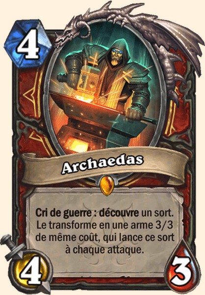Archaedas carte Hearhstone