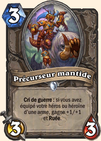 Précurseur mantide carte Hearhstone