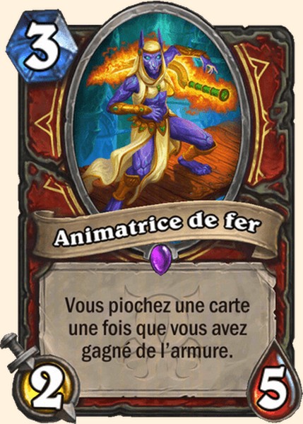 Animatrice de fer carte Hearhstone
