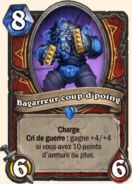 Bagarreur coup-d’poing carte Hearhstone