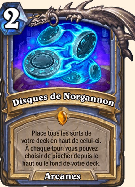 Disques de Norgannon carte Hearhstone