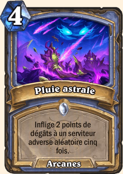 Pluie astrale carte Hearhstone