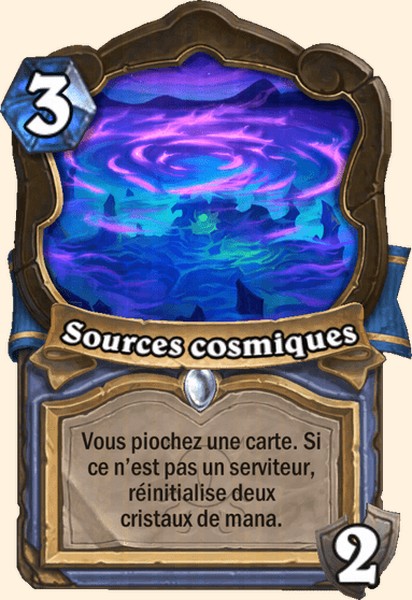 Sources cosmiques carte Hearhstone