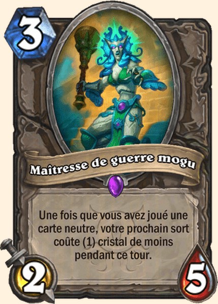 Maîtresse de guerre mogu carte Hearhstone