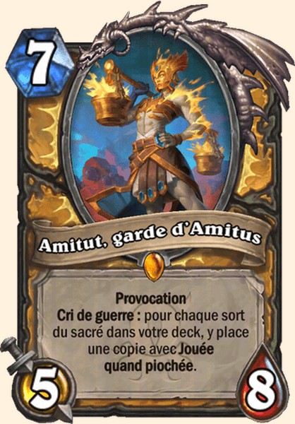 Amitut, garde d’Amitus carte Hearhstone