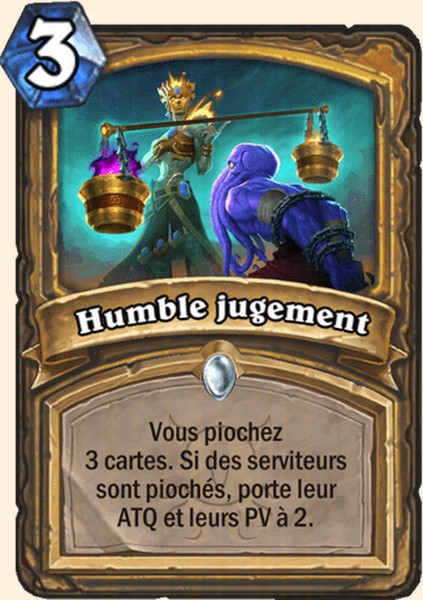Humble jugement carte Hearhstone