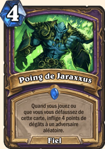 Fist of Jaraxxus carte Hearhstone