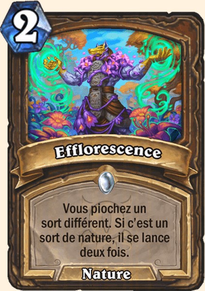 Efflorescence carte Hearhstone