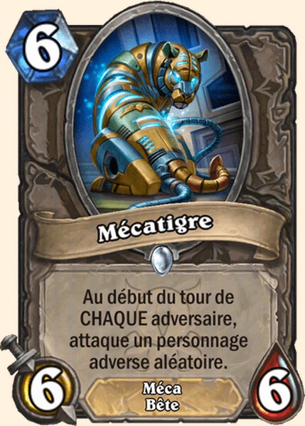 Mécatigre carte Hearhstone
