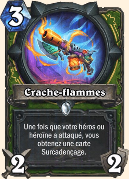 Crache-flammes carte Hearhstone
