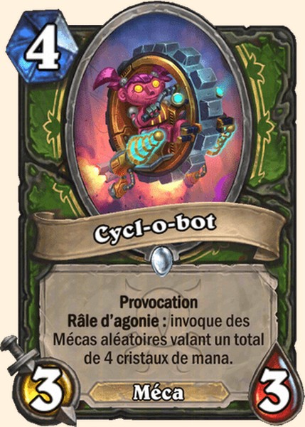 Cycl-o-bot carte Hearhstone