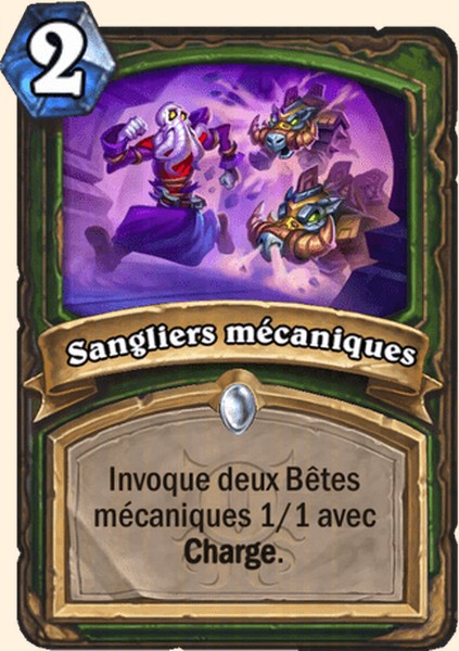 Sangliers mécaniques carte Hearhstone