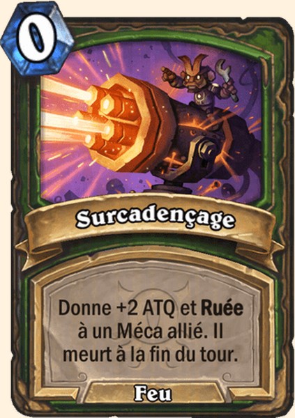 Surcadençage carte Hearhstone