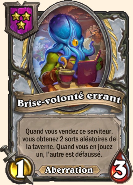 Brise-volonté errant carte Hearhstone