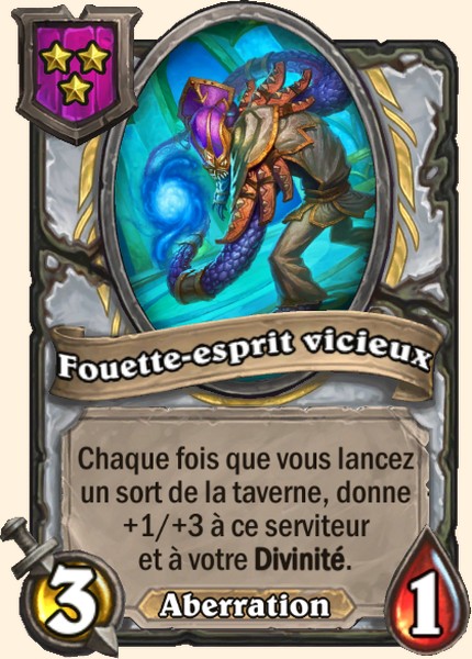 Fouette-esprit vicieux carte Hearhstone