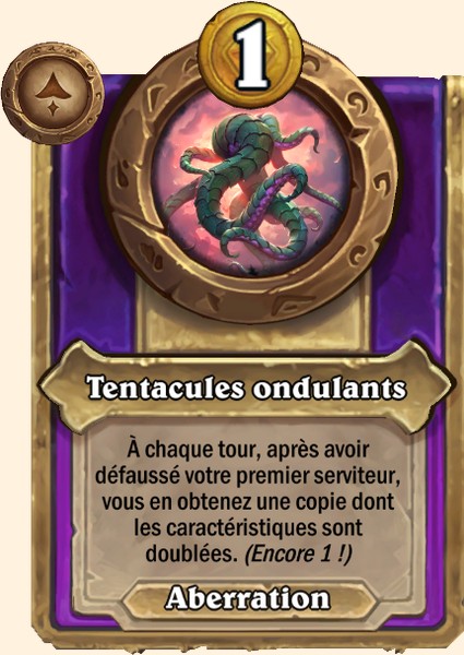 Tentacules ondulants carte Hearhstone