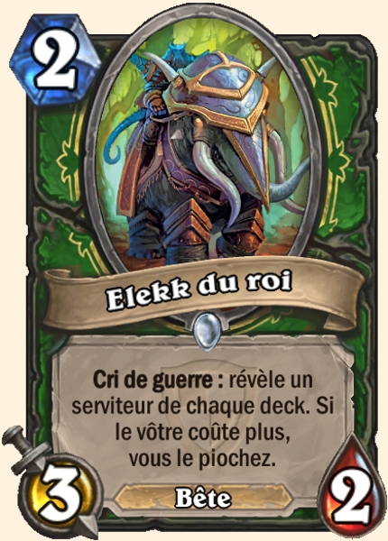 Elekk du roi carte Hearhstone