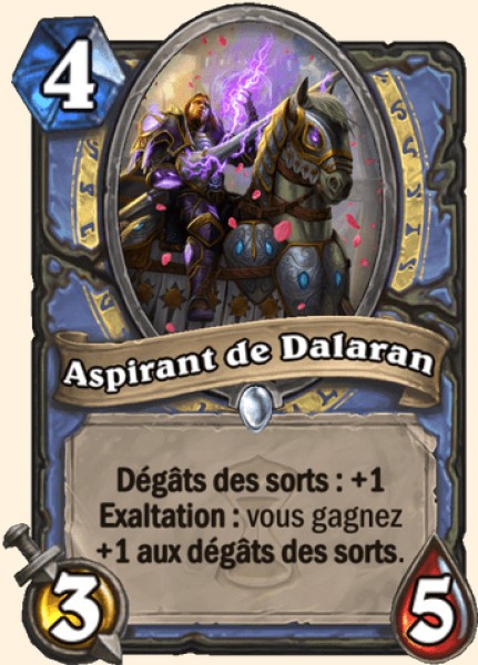 Dalaran aspirant carte Hearhstone