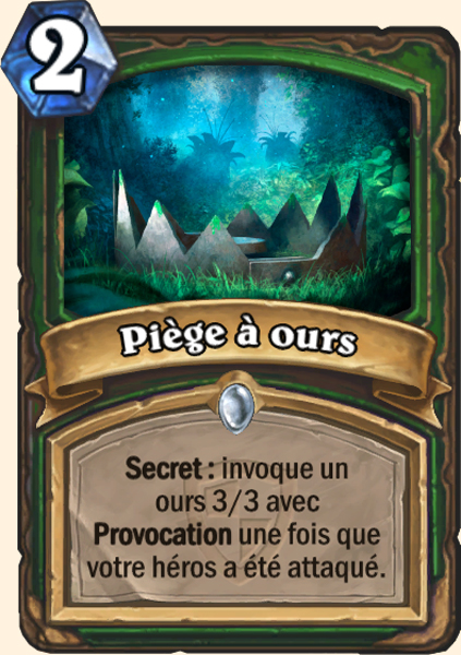 Piege a ours carte Hearhstone